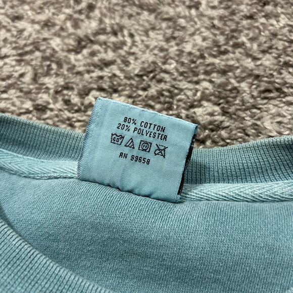 Vintage Garment Dyed Sweatshirt Anna Maria Island Crewneck Pullover Pigment Dye - Picture 4 of 10